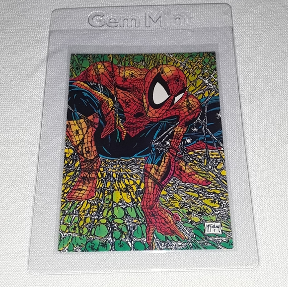 3 90's vtg Marvel comic cards Spiderman McFarlane - Picture 11 of 11